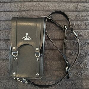 VIVIENNE WESTWOOD Black Mini Max Crossbody Bag